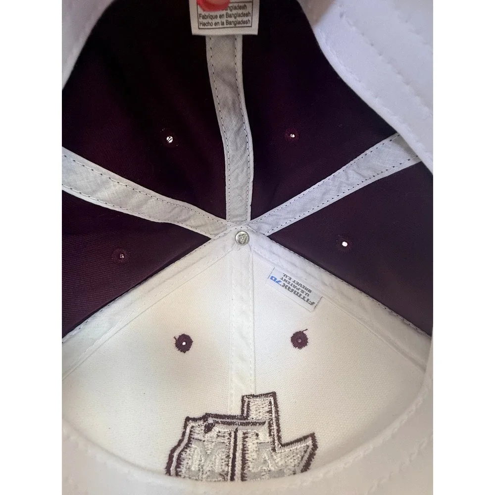 Adidas Texas A&M Aggies Youth Hat Maroon White Stretch Fit Cap FitMax70 OSFM